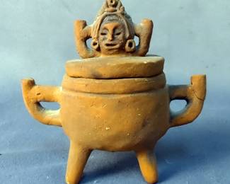 Terracotta Human Effigy Jar