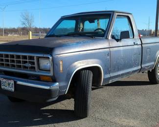 1986 Ford Ranger Pick Up Truck, VIN# 1FTBR10TXGUA05482 Odometer Reads 61,394 Miles