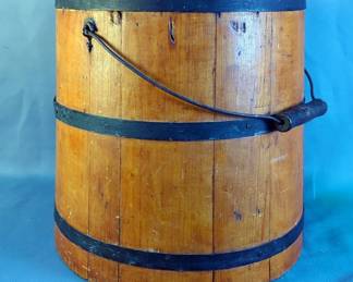Wooden Sap Bucket With Handle 