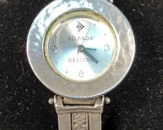Silpada Designs Sterling Silver Ladies Wrist Watch 