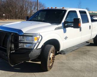 2015 Ford Super Duty 4x4 F-350 Dually Truck, Turbo Diesel 6.7L V8 Power Stroke B20 Engine, VIN# 1FT8W3DTXFEA02809, Odometer Reads 326,465 Miles