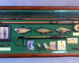 Fishing Collectibles Display 