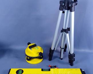 Laser Level Rotating Leveling Base Including Tripod And Level 