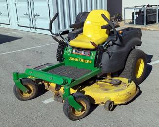 John Deere Z445 54C EZTrak Zero Turn Mower, 54" "High-C" Cutting Deck, Reading 696.9 Hours