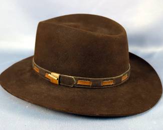 John B. Stetson Company Brown Fedora, Sz 7 5/8 