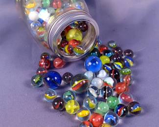 Marbles, Various Sizes And Styles 