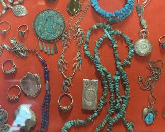 Assorted Turquoise jewelry 