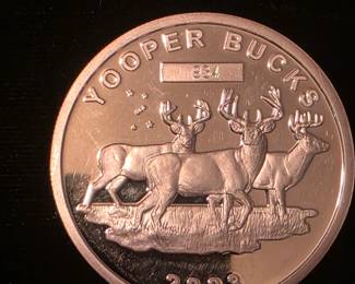 Unique 1oz Michigan. 999 coin.