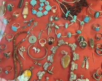 Assorted Turquoise jewelry 