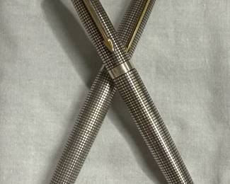  008 Parker Sterling Fountain Pens with 14k Nibs