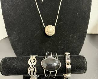 Sterling and Black Onyx Jewelry