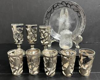  009 Sterling Silver Shot Cordial Glasses