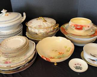 Assorted Colorful Floral China