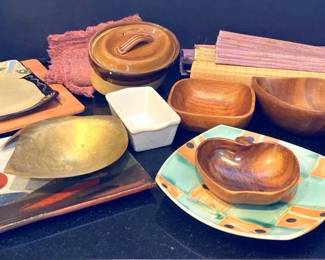 Wooden Bowls And Crockery 