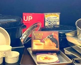 Roasting Pans, Baking Pans, Cookie Sheets, Scale, And More