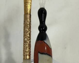 Antique Mermod Jaccard Jeweler Co. Mother of Pearl Pen, Hand blown Pen