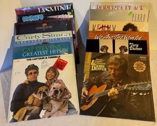 Vintage 70s 80s Record AlbumsCarly Simon , Cat Stevens  More