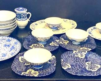Blue White Noritake, WindsorWare, MMA, Serving Bowls, Dishes and Platters