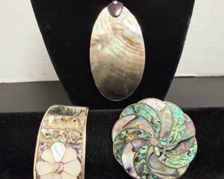 Abalone and Silver Collection