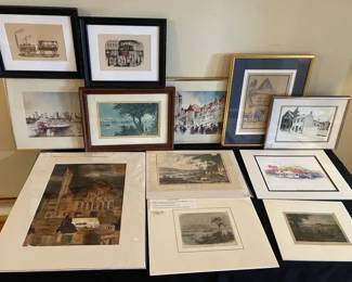 Artists Works Framed  Matted Prints