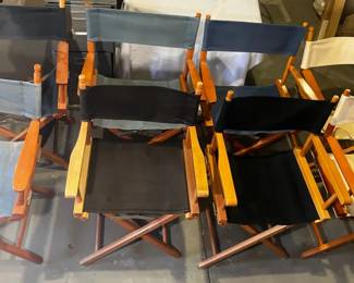 8 Folding Directors Chairs