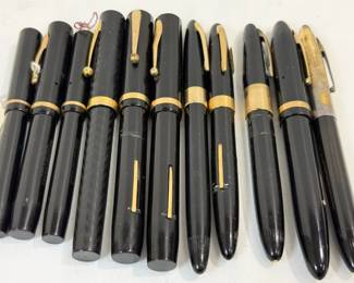 Sheaffer Black Balance Pens, Plus Extra Nibs