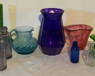 Colored Glass Vases