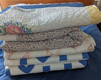 5 Handmade Full Sized Quilts