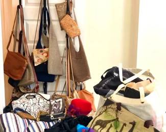 Purses, Scarves, Canvas Shopping Bags, Hats, Etc.