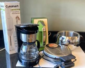 Cuisinart Hand Blender, Hand Mixer, Waffle Maker, Coffee Maker, More