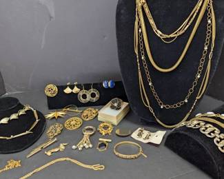 Gold Toned Costume Jewelry 