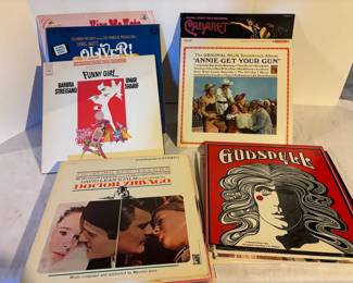 Vintage Sound Track Albums Including Godspell, Oliver Funny Girl  More