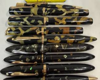 Sheaffer Ebonized Pearl Pens and Pencils