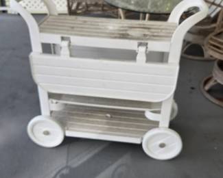 Outdoor bar cart