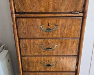 1970s Drexel Accolade Campaign style lingerie vanity chest