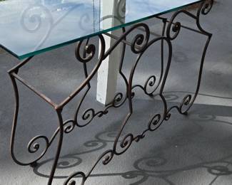 Wrought iron table