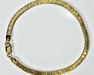 14K Yellow Gold Ladies Bracelet
