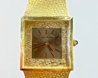 14K Solid Gold Lucien Piccard Watch
