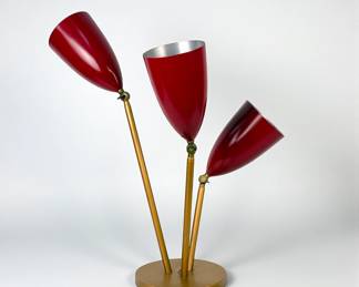 Greta Magnusson-Grossman Three Light Table Lamp
