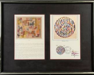 Yaacov Agam "Message of Peace" First Day Cover
