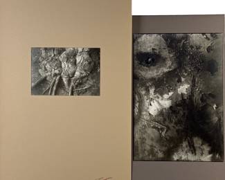 (2) Edmund Teske Abstractions Silver Gelatin Photographs

