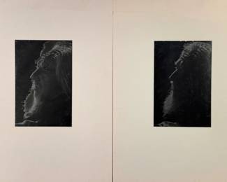(2) Edmund Teske Solarization Silver Gelatin Photographs
