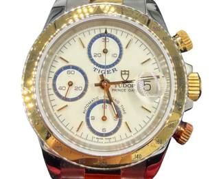 Tudor Prince "Tiger" Automatic Date 40mm Chronograph 18K & Stainless
