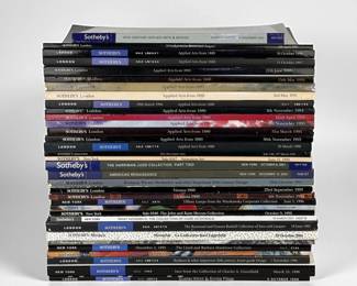(33) Sotheby's Catalogs - Special Collections & Applied Arts/Design (E)
