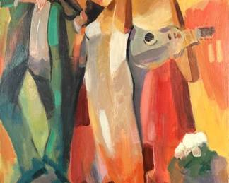 Gholam Yunessi Oil On Paper
