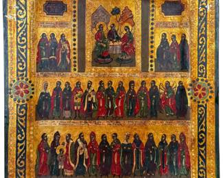 Antique Russian Menaion Icon
