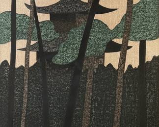 Kiyoshi Saito "Kinkaku-Ji Kyoto" Woodblock Print
