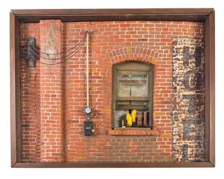 Michael Garman "Hotel" Cityscape Shadowbox
