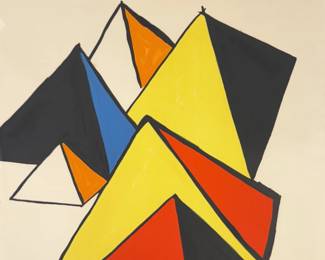 Alexander Calder "Pyramids" Lithograph
