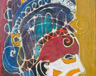 Bruce Onobrakpeya "Bridge" Plastograph
